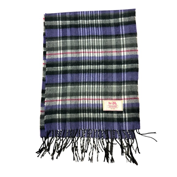 Coach Accessories - Coach Scarf Plaid Muffler vintage